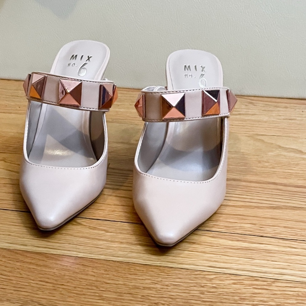 COPY - Rose Gold Studded Women's heels